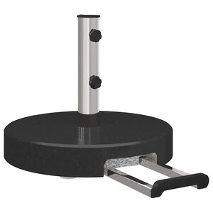 vidaXL Parasol Base Black &Oslash; 45 x 37.5 cm Granite