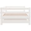 vidaXL Pull-out Day Bed without Mattress White 90x190 cm