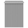 vidaXL Garden Storage Shed Grey Metal 204x132x186 cm