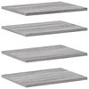 vidaXL Wall Shelves 4 pcs Grey Sonoma 40x30x1.5 cm Engineered Wood