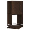 vidaXL Rotating Cabinet Smoked Oak 34.5x34.5x75.5 cm Engineered Wood