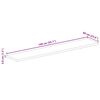 vidaXL Table Top 140x60x3.8 cm Rectangular Solid Wood Acacia