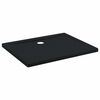 vidaXL Shower Base Tray with Dots 100 x 80 x 4 cm ABS Black