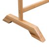 vidaXL Clothes Rack 125x175 cm Solid Oak Wood