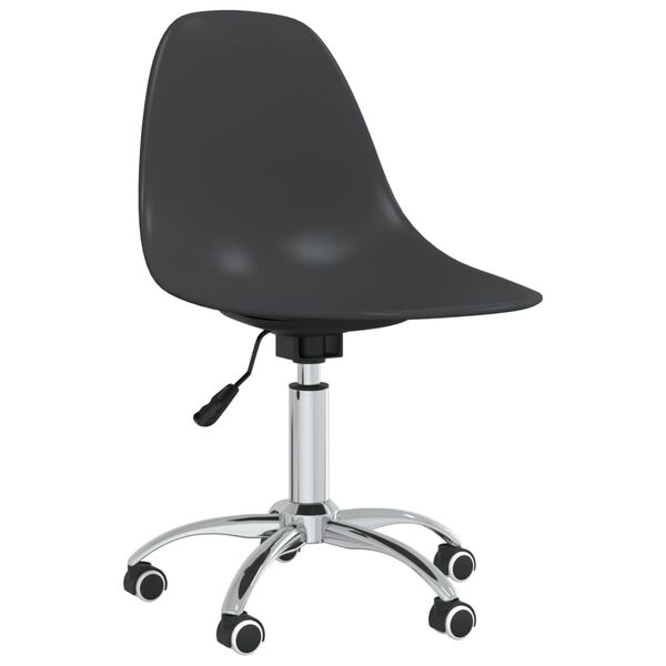 vidaXL Swivel Office Chair Light Grey PP