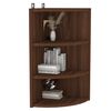 vidaXL Wall Corner Shelf Brown Oak 30x31.5x60 cm Engineered Wood