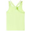 Kids' Tank Top Neon Yellow 140