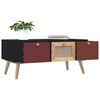 vidaXL Coffee Table with Drawers 80x40x35.5 cm Engineered Wood