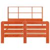 vidaXL Bed Frame without Mattress Wax Brown 135x190 cm Double Solid Wood Pine