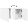 vidaXL TV Cabinet Set Wall-mounted 4 pcs White Engineered Wood