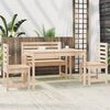 vidaXL 4 Piece Garden Dining Set Solid Wood Pine
