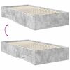 vidaXL Bed Frame Concrete Grey 100 x 200 cm Engineered Wood