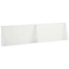 vidaXL Retaining Wall 2 pcs 80 x 12 x 30 cm Steel White