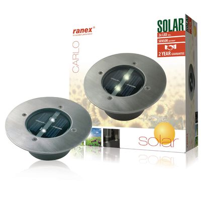 Ranex Solar Spotlight Round 0.12 W Silver 5000.197