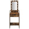 vidaXL Dressing Table Brown 50 x 41 x 140 cm Engineered Wood