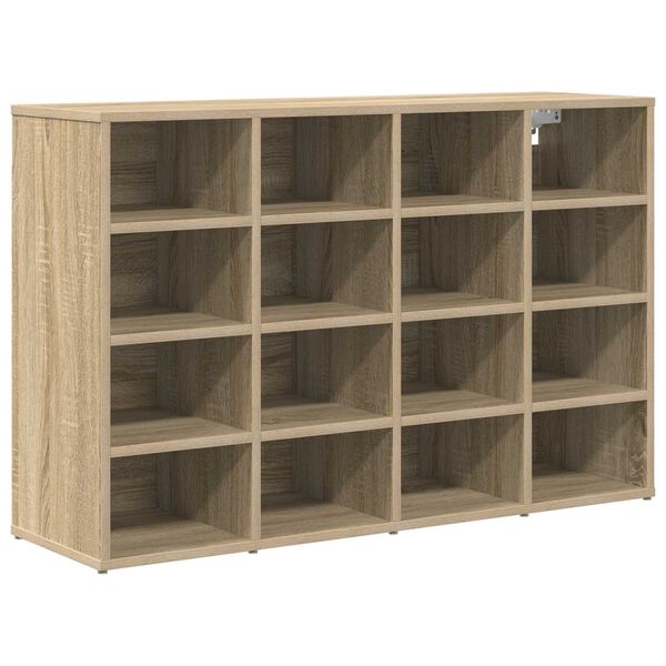 vidaXL Shoe Cabinet Sonoma Oak 103 x 30 x 67 cm Engineered Wood