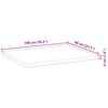 vidaXL Table Top Rectangular 100x80x4 cm Solid Wood Acacia
