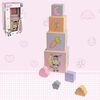 Happy People Wooden Stacking Blocks Donkey Pink/Purple/Orange