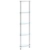 vidaXL Shelf | Transparent | Tempered Glass, Stainless Steel | Medium | Square