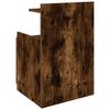 vidaXL Bedside Cabinet with 2 Drawers Smoked Oak 40x36.5x62 cm
