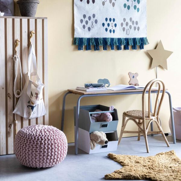 KidsDepot Storage Box Original Metal White