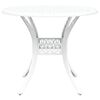 vidaXL Garden Dining Set 7 pcs White Aluminium