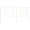 vidaXL Bed Frame without Mattress White Super King Size Solid Wood