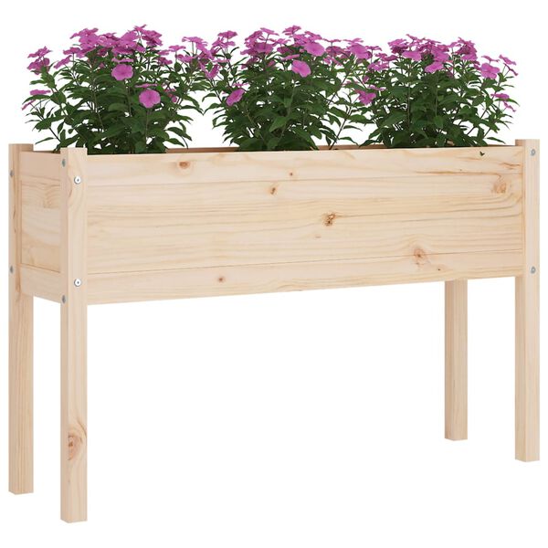 vidaXL Garden Planter 110x31x70 cm Solid Pinewood