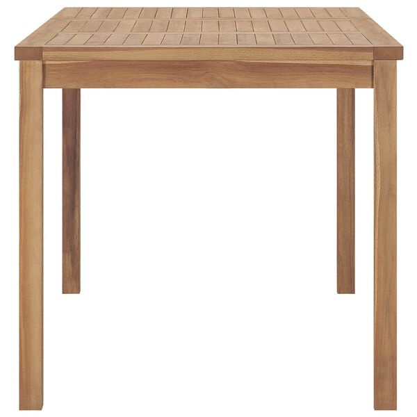 vidaXL Garden Dining Table 140x80x77 cm Solid Teak Wood