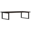vidaXL Basin Shelf Wall Mounted Steel and Solid Wood Oak