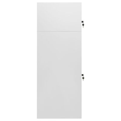 vidaXL Saddle Cabinet Light Grey 53x53x140 cm Steel