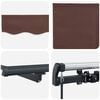 vidaXL Manual Retractable Awning Brown 400x300 cm