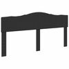 vidaXL Bed Frame with Headboard Black 180 x 200 cm Solid Pine Wood