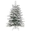 vidaXL Artificial Hinged Christmas Tree White 150 cm PE and PVC
