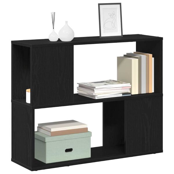 vidaXL TV Cabinet Set Black Oak 80 x 24 x 63 cm Engineered Wood