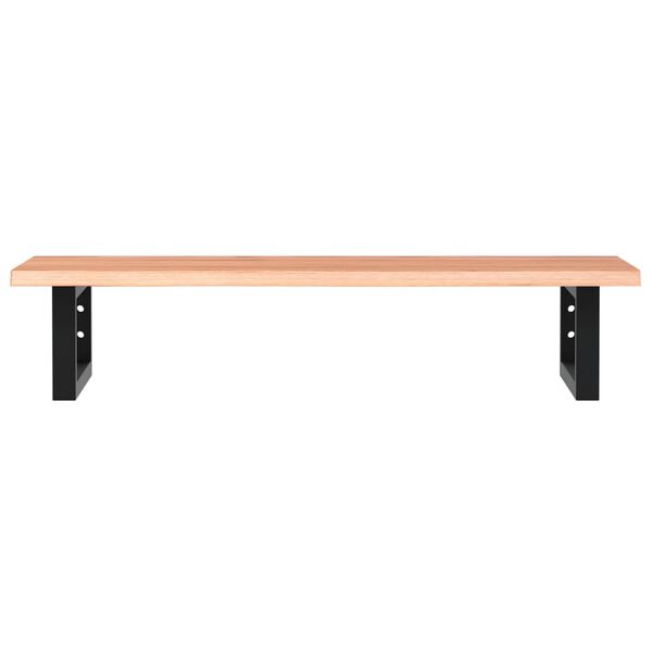 vidaXL Basin Shelf Wall Mounted Steel and Solid Wood Oak