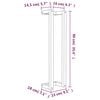 vidaXL Towel Rack 23x18x90 cm Solid Wood Pine