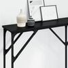 vidaXL Console Table Black oak 140 x 23 x 75 cm