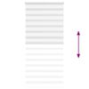vidaXL Zebra Blind White 95x200 cm Fabric Width 90.9 cm Polyester
