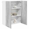 vidaXL Hanging Cabinet Grey Sonoma 80 x 31 x 100 cm Engineered Wood