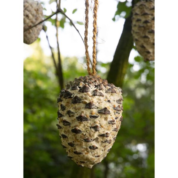 dobar 8-Piece Hanging Bird Seed Pine Cones
