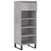 vidaXL Shoe Cabinet Concrete Grey 40x36x105 cm Engineered Wood