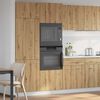 vidaXL Microwave Cabinet Lyon Artisan Oak 60x57x207 cm Engineered Wood