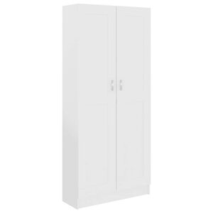 vidaXL Book Cabinet White 82.5x30.5x185.5 cm Engineered Wood