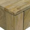 vidaXL Console Table Natural Grey 110 x 30 x 80 cm Solid Mango Wood