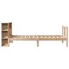 vidaXL Bookcase Bed without Mattress 75x190cm Solid Wood Pine