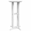vidaXL Bar Table White 55 x 55 x 107 cm HDPE