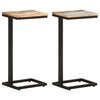 vidaXL Side Tables 2 pcs 31,5x24,5x64,5 cm Solid Reclaimed Wood