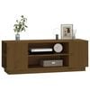 vidaXL TV Cabinet Honey Brown 110x35x40.5 cm Solid Wood Pine