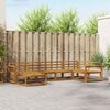 vidaXL Outdoor Sofa Set 6 pcs Natural Solid Acacia Wood